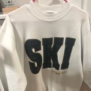 White ski sweater